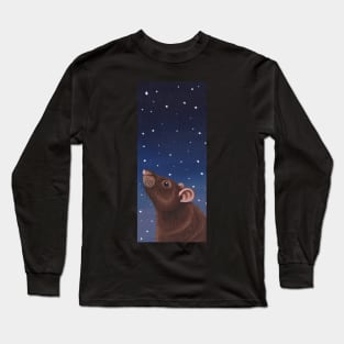 Agouti Brown Rat Stargazing Long Sleeve T-Shirt